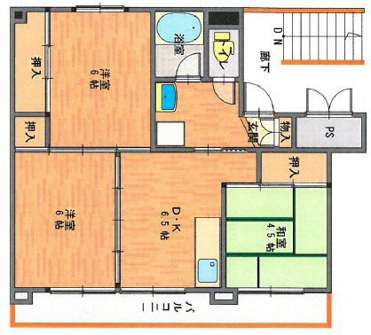福島県田村市常葉町常葉字荻ノ目 磐城常葉駅 3DK マンション 賃貸物件詳細