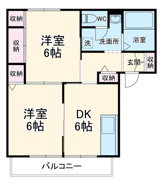 神奈川県平塚市岡崎 平塚駅 2DK アパート 賃貸物件詳細