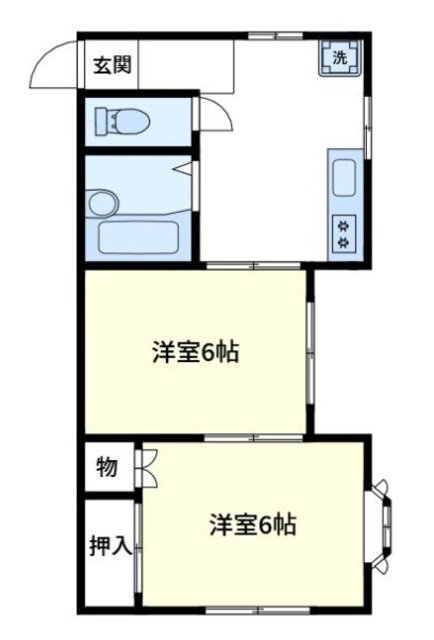 千葉県千葉市稲毛区小仲台４ 稲毛駅 2K アパート 賃貸物件詳細