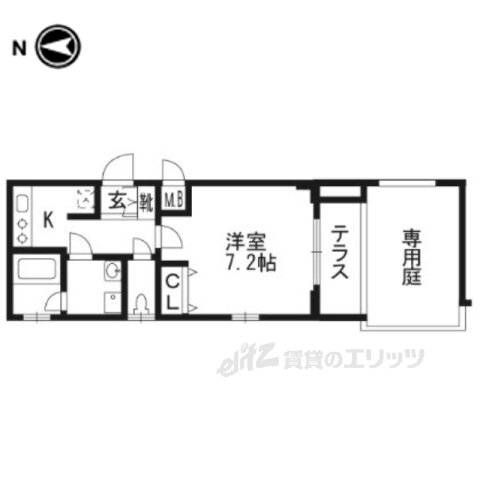 ベラジオ京都西院ウエストシティ 1階 1K 賃貸物件詳細