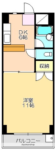 武内マンション 2階 1DK 賃貸物件詳細