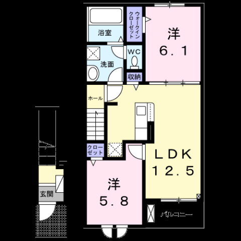 滋賀県大津市唐崎１ 唐崎駅 2LDK アパート 賃貸物件詳細