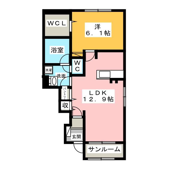 愛知県一宮市開明字墓所北 開明駅 1LDK アパート 賃貸物件詳細