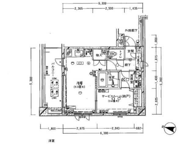 東京都文京区本郷２ 本郷三丁目駅 1SK マンション 賃貸物件詳細