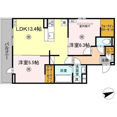 大分県大分市大字津守 滝尾駅 2LDK アパート 賃貸物件詳細