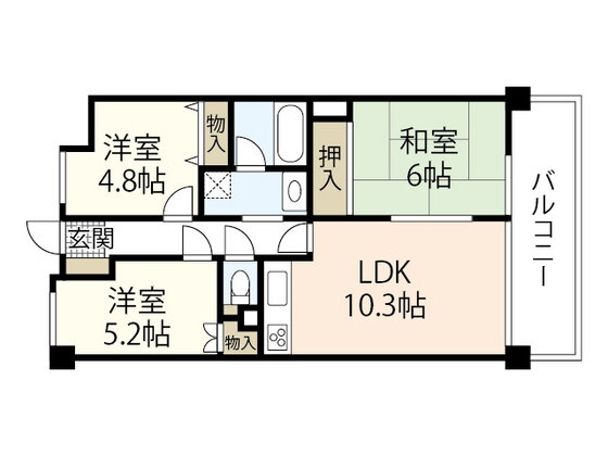 広島県広島市西区井口鈴が台１ 新井口駅 3LDK マンション 賃貸物件詳細