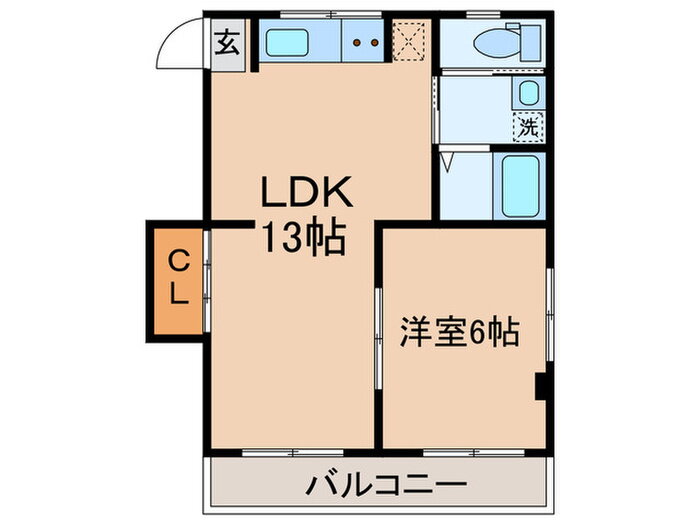 コーポウルシド 1階 1LDK 賃貸物件詳細