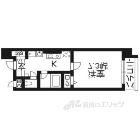 京都府京都市右京区西院矢掛町 西院駅 1K マンション 賃貸物件詳細