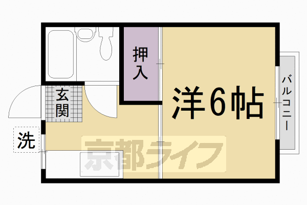京都府京都市右京区花園一条田町 花園駅 1K アパート 賃貸物件詳細