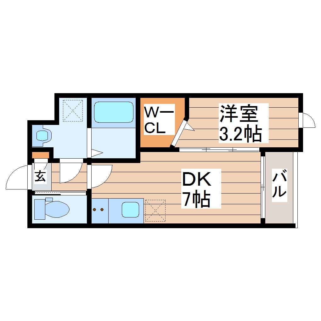 宮城県仙台市太白区越路 愛宕橋駅 1DK マンション 賃貸物件詳細