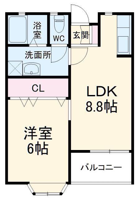 ＴＹハイツ 2階 1LDK 賃貸物件詳細