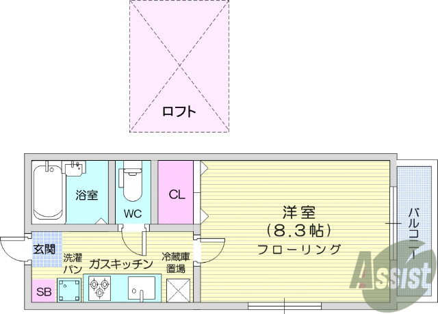 宮城県仙台市青葉区高松１ 東照宮駅 1K アパート 賃貸物件詳細