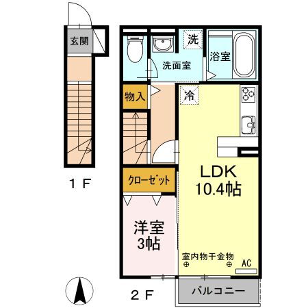 静岡県浜松市中央区上西町 浜松駅 1LDK アパート 賃貸物件詳細