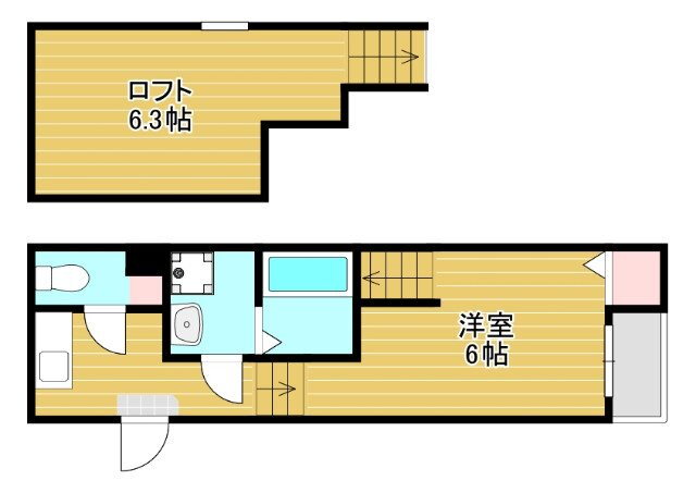 福岡県福岡市博多区堅粕４ 博多駅 1K アパート 賃貸物件詳細