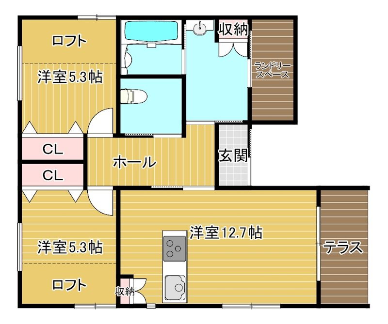 愛媛県松山市北斎院町 西衣山駅 2LDK 一戸建て 賃貸物件詳細