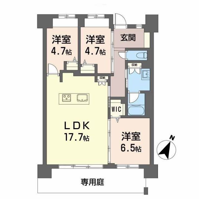 ＬａＳａｎｔｅ照葉オーシャンテラス 1階 3LDK 賃貸物件詳細