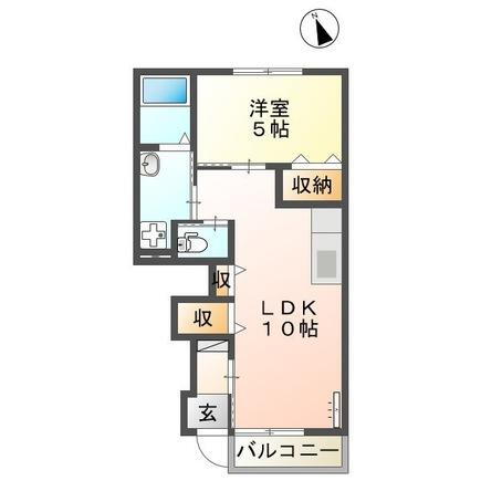 長崎県長崎市古賀町 肥前古賀駅 1LDK アパート 賃貸物件詳細