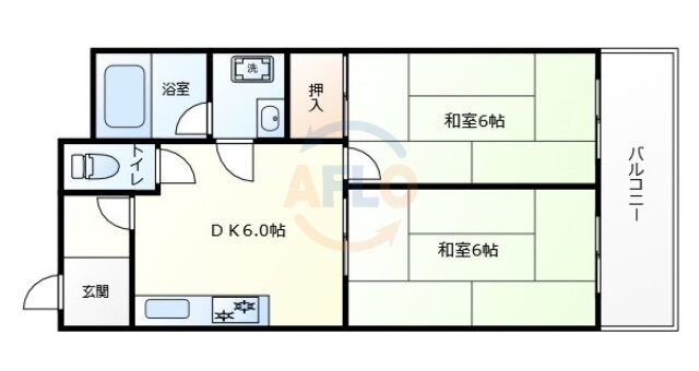 大阪府大阪市阿倍野区松虫通２ 松虫駅 2DK マンション 賃貸物件詳細