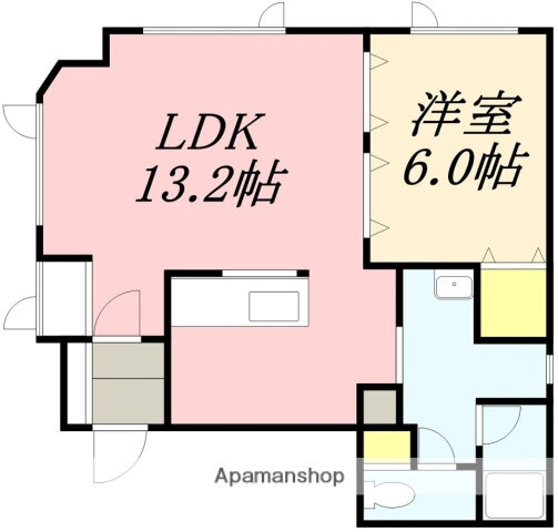 北海道函館市田家町 五稜郭公園前駅 1LDK マンション 賃貸物件詳細