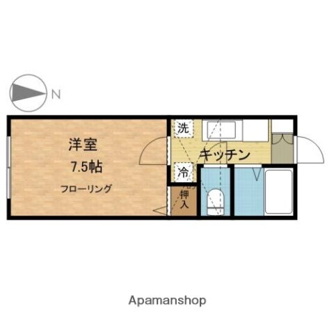 ラフォーレ長嶺 2階 1K 賃貸物件詳細