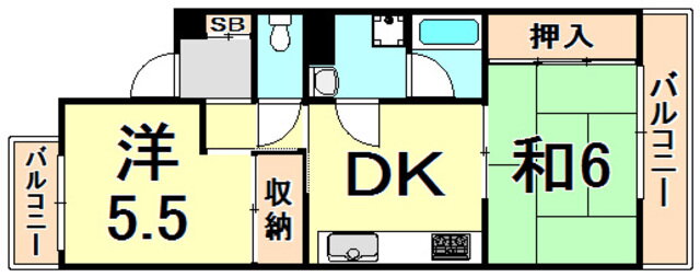 兵庫県尼崎市久々知２ 塚口駅 2DK マンション 賃貸物件詳細