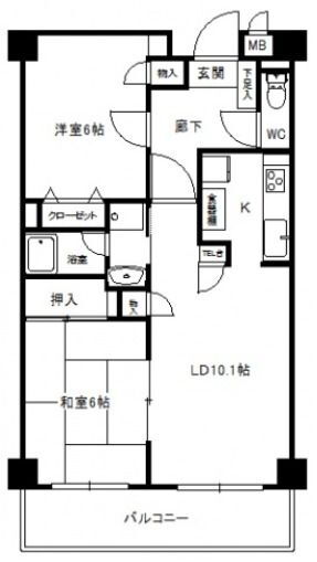 ベルシェモア 2階 2LDK 賃貸物件詳細