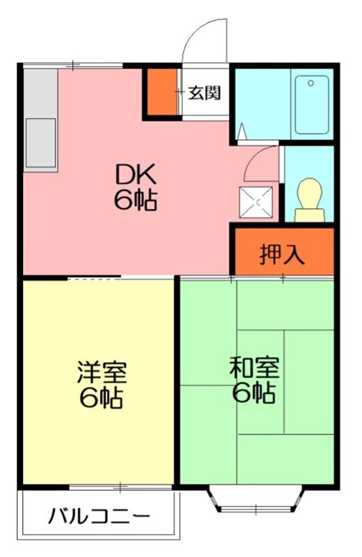 神奈川県海老名市上今泉４ 座間駅 2DK アパート 賃貸物件詳細