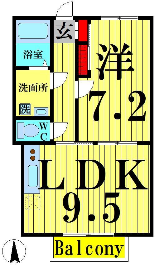 埼玉県草加市稲荷６ 草加駅 1LDK アパート 賃貸物件詳細