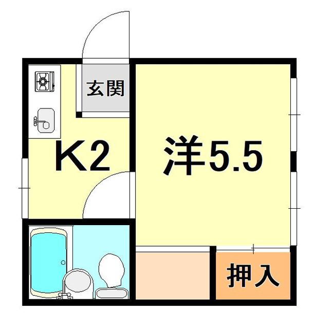 兵庫県神戸市灘区城内通２ 王子公園駅 1K アパート 賃貸物件詳細