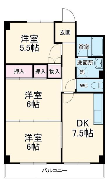 愛知県海部郡蟹江町大字蟹江新田字中地 富吉駅 3DK マンション 賃貸物件詳細