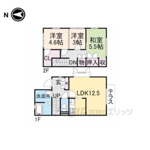 奈良県奈良市朱雀６ 高の原駅 3LDK アパート 賃貸物件詳細