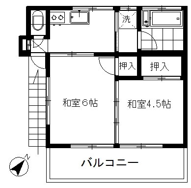 飯田アパート 2階 2K 賃貸物件詳細