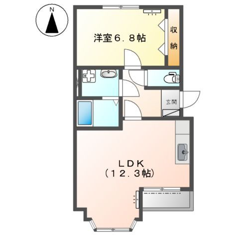 フローリィ 1階 1LDK 賃貸物件詳細