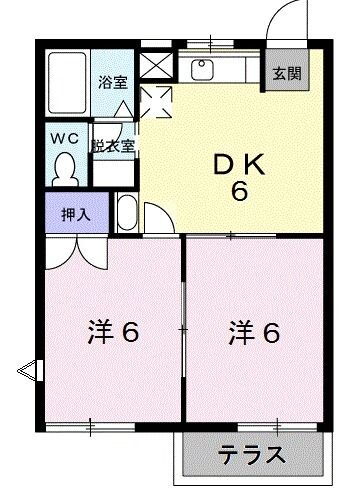 グランディオーソ観世 1階 2DK 賃貸物件詳細