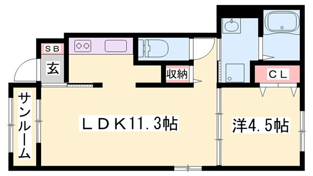 カプリスコートバードＩＩ 1階 1LDK 賃貸物件詳細