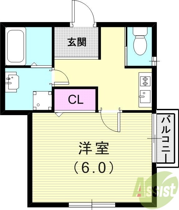兵庫県西宮市上ケ原九番町 甲陽園駅 1K アパート 賃貸物件詳細