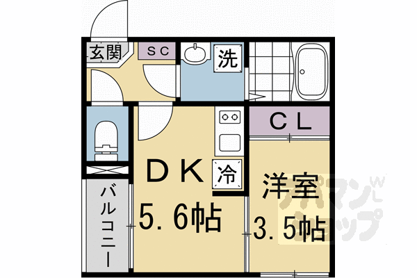 京都府京都市伏見区石田大山町 石田駅 1DK アパート 賃貸物件詳細