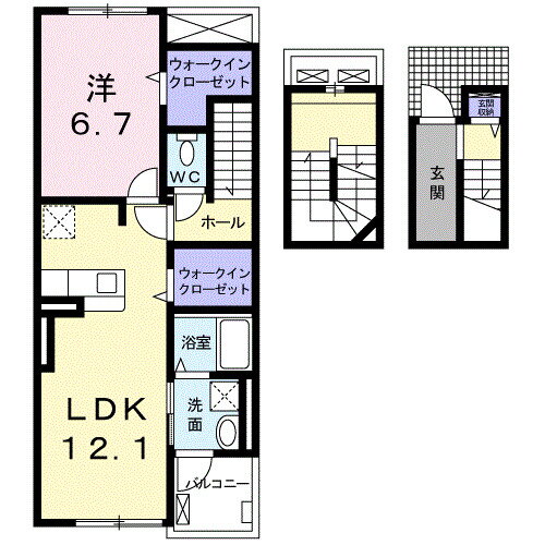 愛知県豊橋市小向町字北小向 船町駅 1LDK アパート 賃貸物件詳細