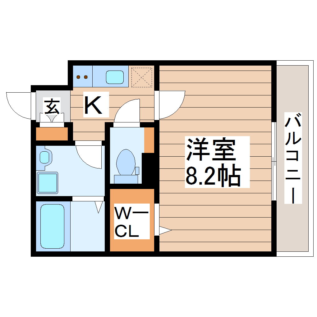 宮城県仙台市若林区六丁の目南町 六丁の目駅 1K アパート 賃貸物件詳細