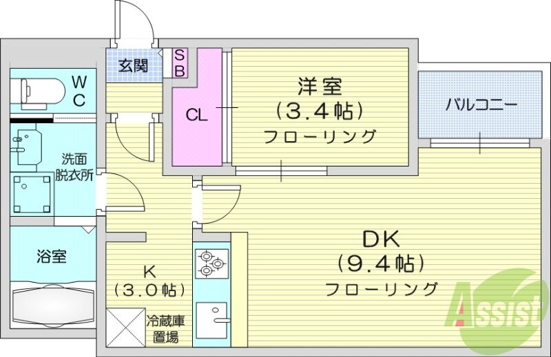 ＴＸ薬師堂 3階 1LDK 賃貸物件詳細