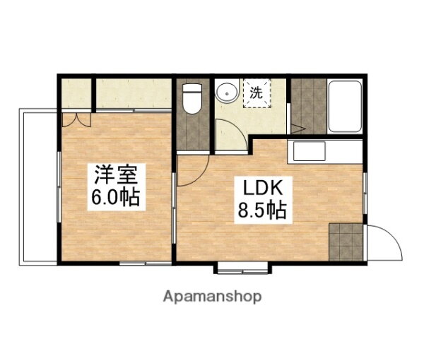 愛媛県松山市土居田町 土居田駅 1DK アパート 賃貸物件詳細