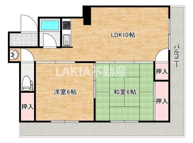 大阪府大阪市阿倍野区文の里１ 美章園駅 2LDK マンション 賃貸物件詳細