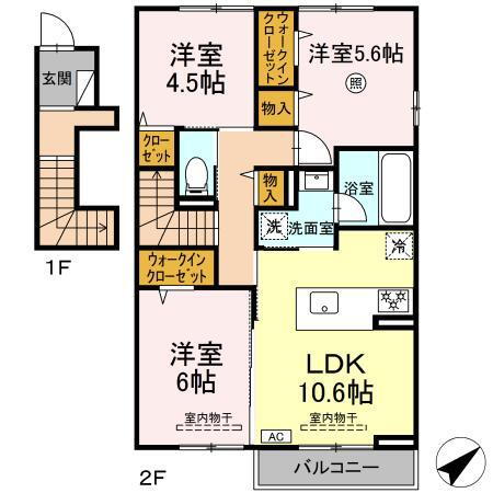 広島県広島市安佐南区大塚西１ 大塚駅 3LDK アパート 賃貸物件詳細