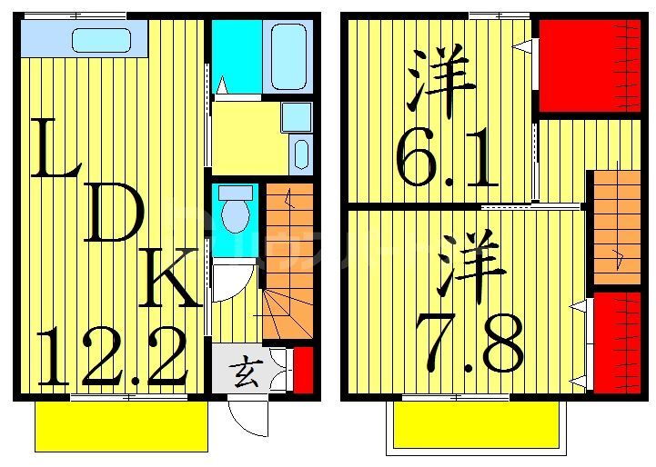 東京都葛飾区西新小岩５ 四ツ木駅 2LDK 一戸建て 賃貸物件詳細