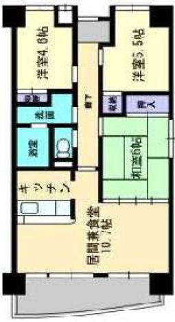 岡山県岡山市北区横井上 岡山駅 3LDK マンション 賃貸物件詳細