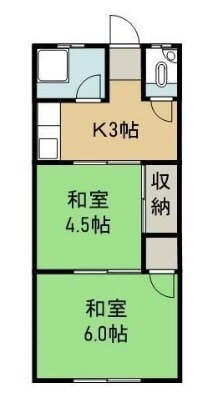 岡山県倉敷市徳芳 中庄駅 2K アパート 賃貸物件詳細