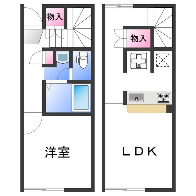 レオネクスト格ＩＩ 2階 1LDK 賃貸物件詳細