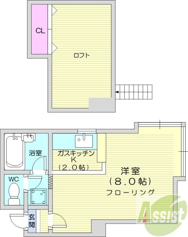 北海道札幌市北区北三十条西１２ 新川駅 1K アパート 賃貸物件詳細