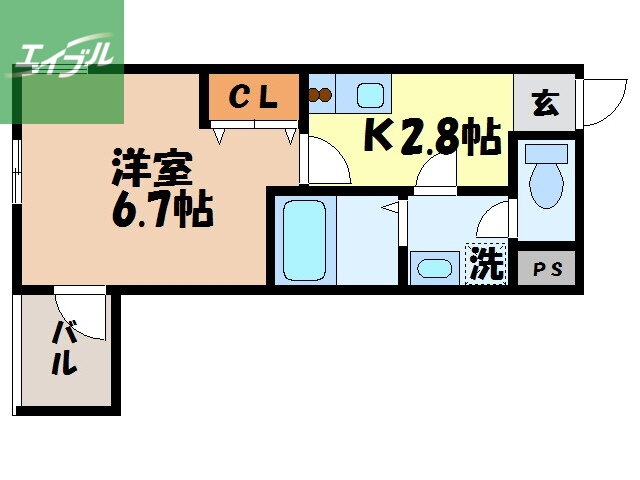 長崎県長崎市若竹町 赤迫駅 1K マンション 賃貸物件詳細