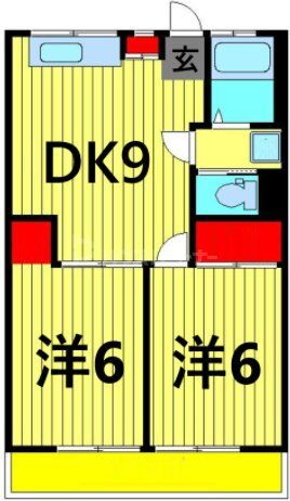 埼玉県草加市吉町２ 草加駅 2DK マンション 賃貸物件詳細
